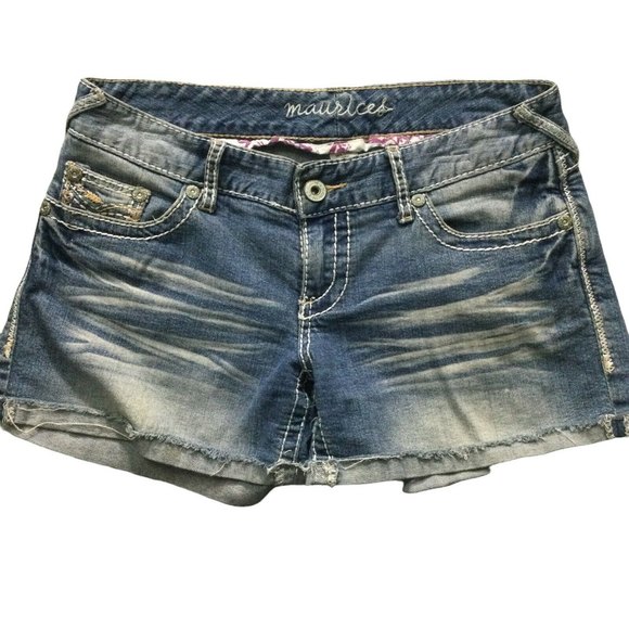 Maurices Womens Jeans Shorts Size 5 6 
